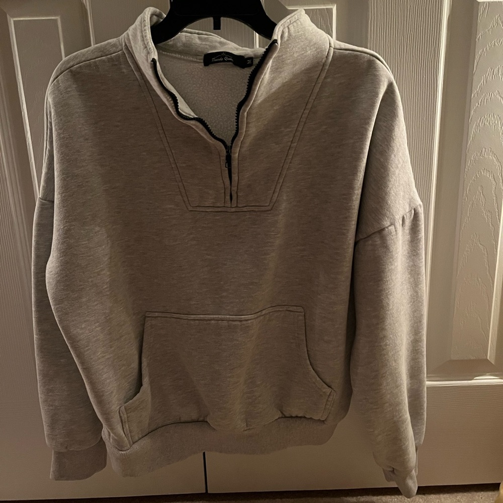 Grey Quarter zip up pullover